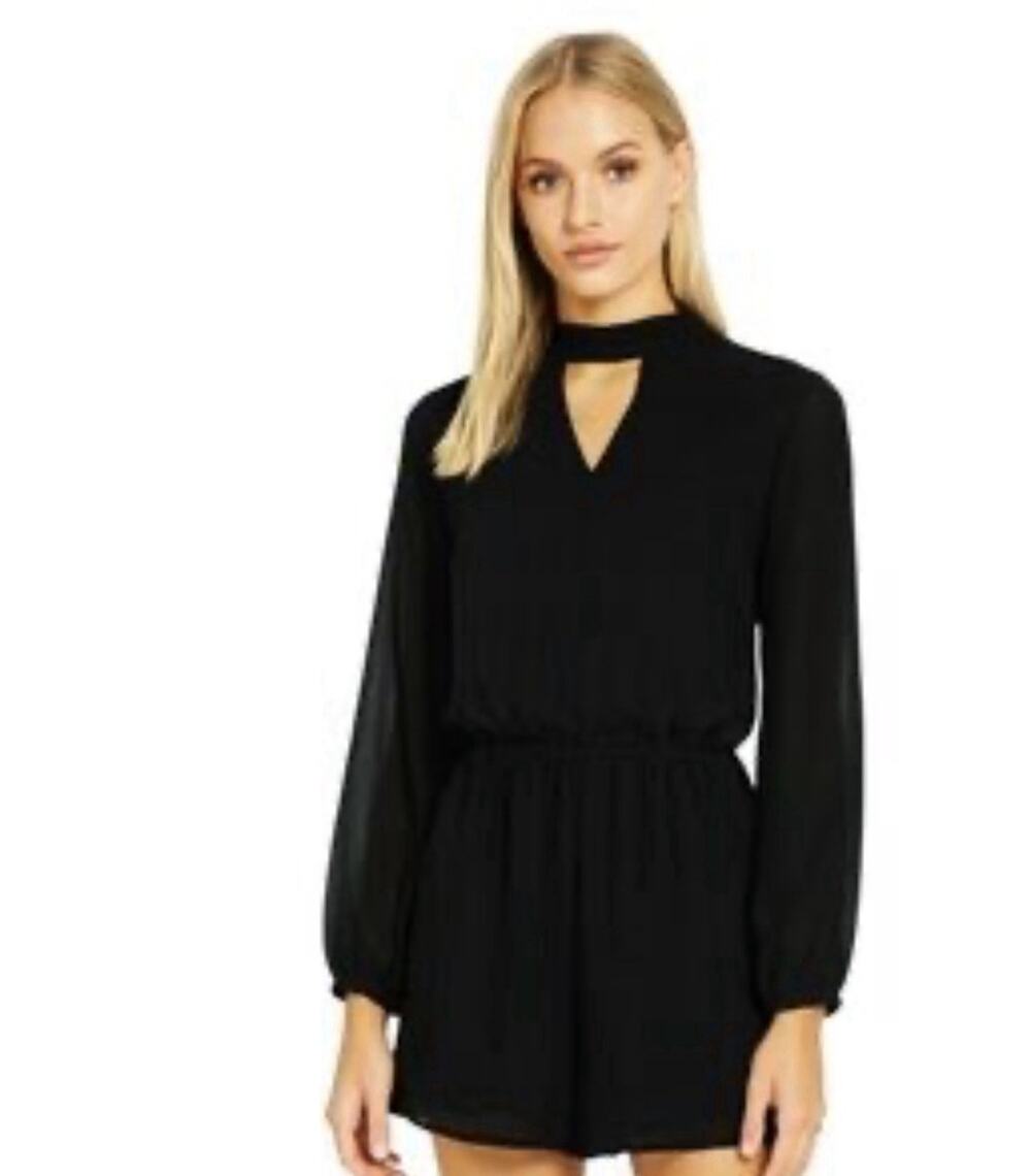 Katherine Barclay Romper Black Women’s 8 NWT
